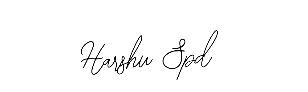 The best way (Bearetta-2O07w) to make a short signature is to pick only two or three words in your name. The name Harshu Spd include a total of six letters. For converting this name. Harshu Spd signature style 12 images and pictures png