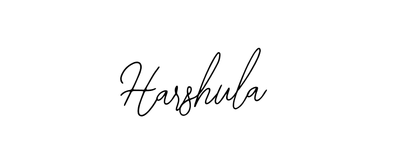 How to make Harshula name signature. Use Bearetta-2O07w style for creating short signs online. This is the latest handwritten sign. Harshula signature style 12 images and pictures png