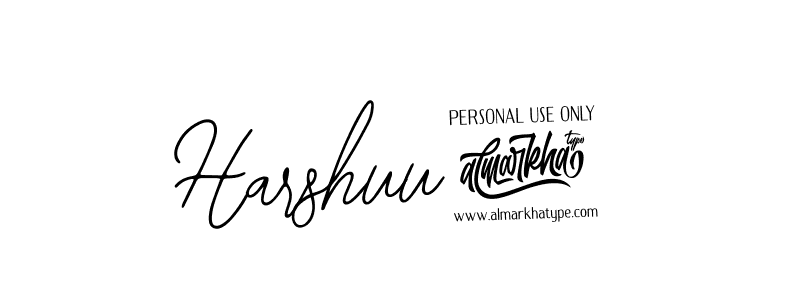 Design your own signature with our free online signature maker. With this signature software, you can create a handwritten (Bearetta-2O07w) signature for name Harshuu!. Harshuu! signature style 12 images and pictures png
