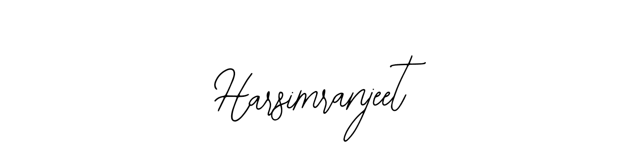 How to make Harsimranjeet name signature. Use Bearetta-2O07w style for creating short signs online. This is the latest handwritten sign. Harsimranjeet signature style 12 images and pictures png