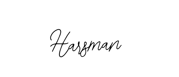 Design your own signature with our free online signature maker. With this signature software, you can create a handwritten (Bearetta-2O07w) signature for name Harsman. Harsman signature style 12 images and pictures png