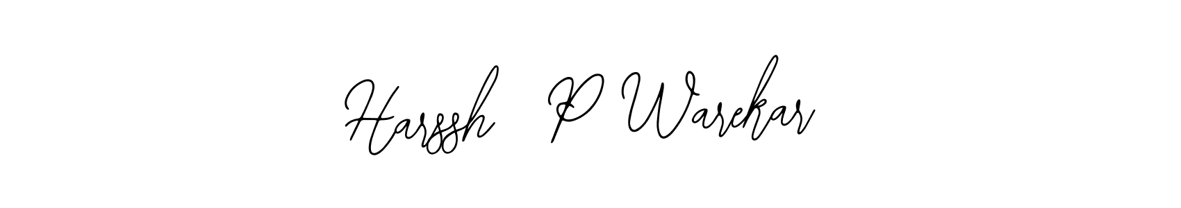 It looks lik you need a new signature style for name Harssh  P Warekar. Design unique handwritten (Bearetta-2O07w) signature with our free signature maker in just a few clicks. Harssh  P Warekar signature style 12 images and pictures png