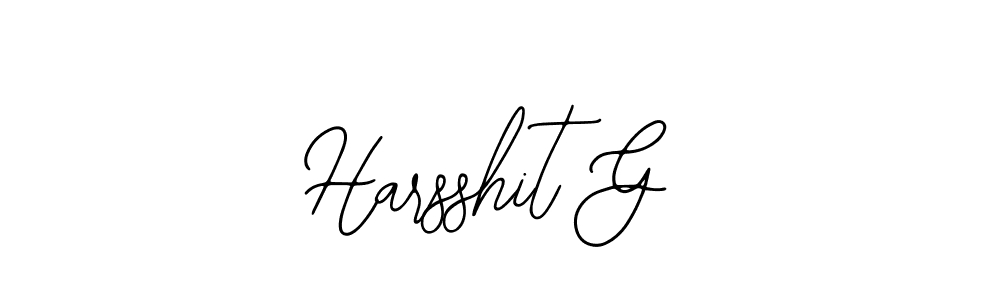 Make a beautiful signature design for name Harsshit G. Use this online signature maker to create a handwritten signature for free. Harsshit G signature style 12 images and pictures png
