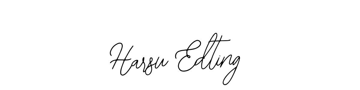 How to make Harsu Edting signature? Bearetta-2O07w is a professional autograph style. Create handwritten signature for Harsu Edting name. Harsu Edting signature style 12 images and pictures png