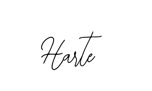 Make a beautiful signature design for name Harte. With this signature (Bearetta-2O07w) style, you can create a handwritten signature for free. Harte signature style 12 images and pictures png