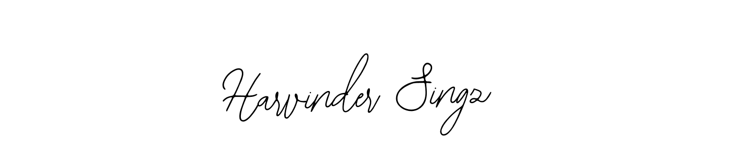 Use a signature maker to create a handwritten signature online. With this signature software, you can design (Bearetta-2O07w) your own signature for name Harvinder Singz. Harvinder Singz signature style 12 images and pictures png