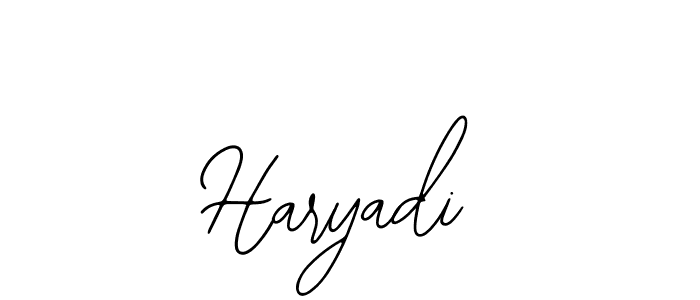 You should practise on your own different ways (Bearetta-2O07w) to write your name (Haryadi) in signature. don't let someone else do it for you. Haryadi signature style 12 images and pictures png