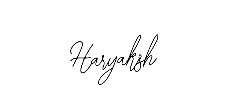 How to make Haryaksh name signature. Use Bearetta-2O07w style for creating short signs online. This is the latest handwritten sign. Haryaksh signature style 12 images and pictures png