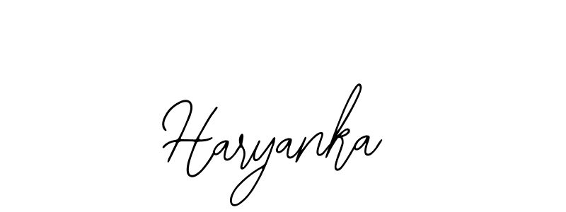 if you are searching for the best signature style for your name Haryanka. so please give up your signature search. here we have designed multiple signature styles  using Bearetta-2O07w. Haryanka signature style 12 images and pictures png