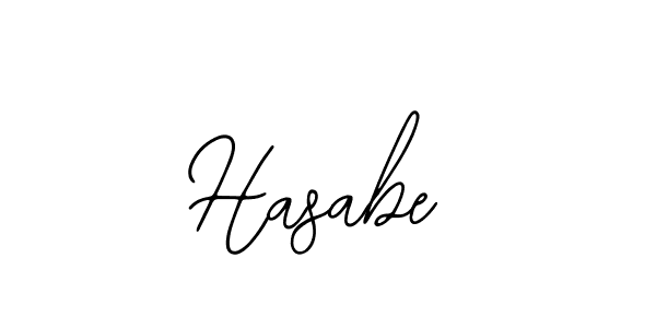 Make a beautiful signature design for name Hasabe. With this signature (Bearetta-2O07w) style, you can create a handwritten signature for free. Hasabe signature style 12 images and pictures png