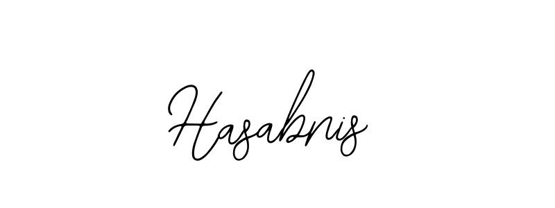 Use a signature maker to create a handwritten signature online. With this signature software, you can design (Bearetta-2O07w) your own signature for name Hasabnis. Hasabnis signature style 12 images and pictures png