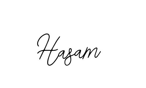 Use a signature maker to create a handwritten signature online. With this signature software, you can design (Bearetta-2O07w) your own signature for name Hasam. Hasam signature style 12 images and pictures png