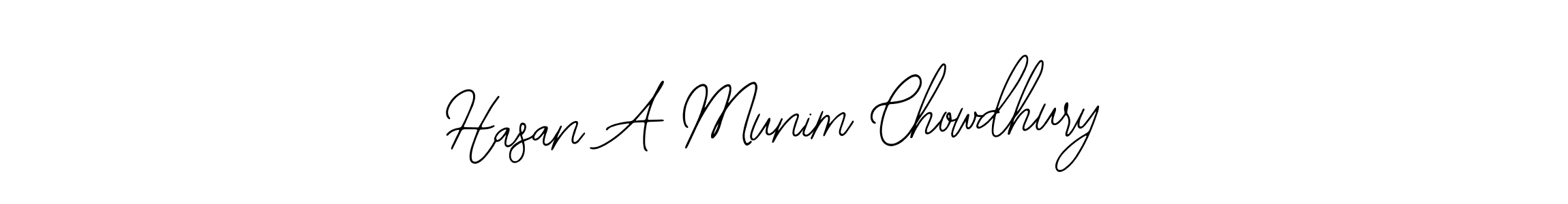 Also we have Hasan A Munim Chowdhury name is the best signature style. Create professional handwritten signature collection using Bearetta-2O07w autograph style. Hasan A Munim Chowdhury signature style 12 images and pictures png