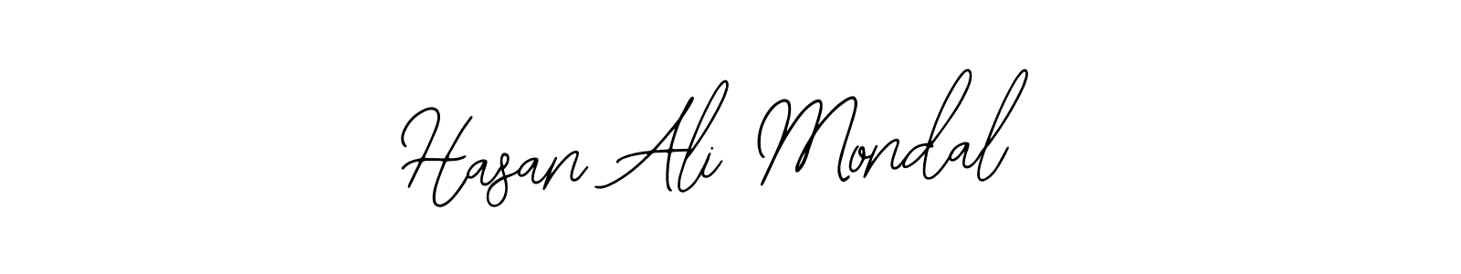 Use a signature maker to create a handwritten signature online. With this signature software, you can design (Bearetta-2O07w) your own signature for name Hasan Ali Mondal. Hasan Ali Mondal signature style 12 images and pictures png