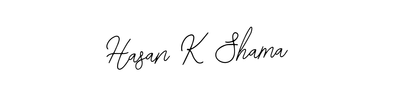 Similarly Bearetta-2O07w is the best handwritten signature design. Signature creator online .You can use it as an online autograph creator for name Hasan K Shama. Hasan K Shama signature style 12 images and pictures png