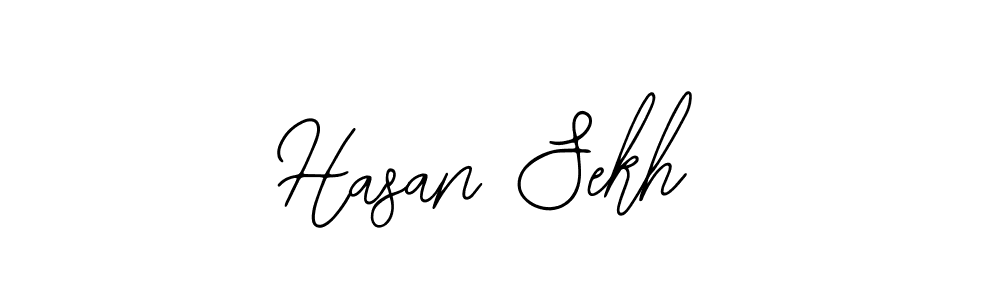 Also You can easily find your signature by using the search form. We will create Hasan Sekh name handwritten signature images for you free of cost using Bearetta-2O07w sign style. Hasan Sekh signature style 12 images and pictures png