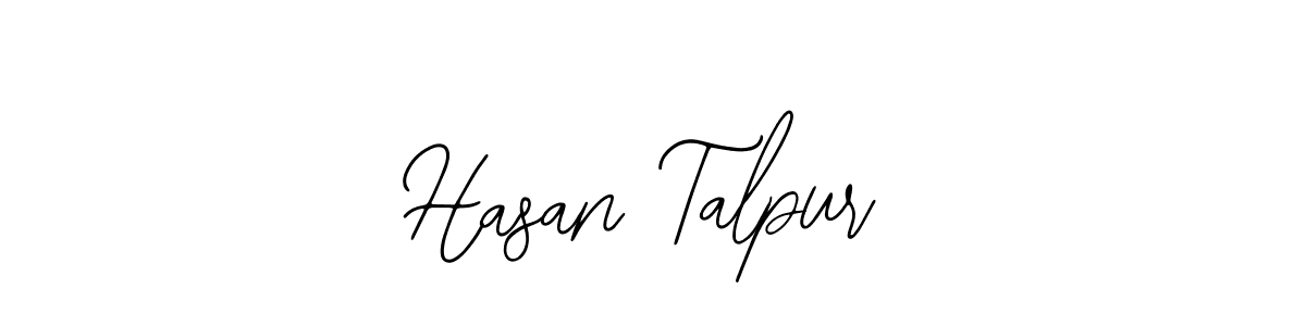 if you are searching for the best signature style for your name Hasan Talpur. so please give up your signature search. here we have designed multiple signature styles  using Bearetta-2O07w. Hasan Talpur signature style 12 images and pictures png