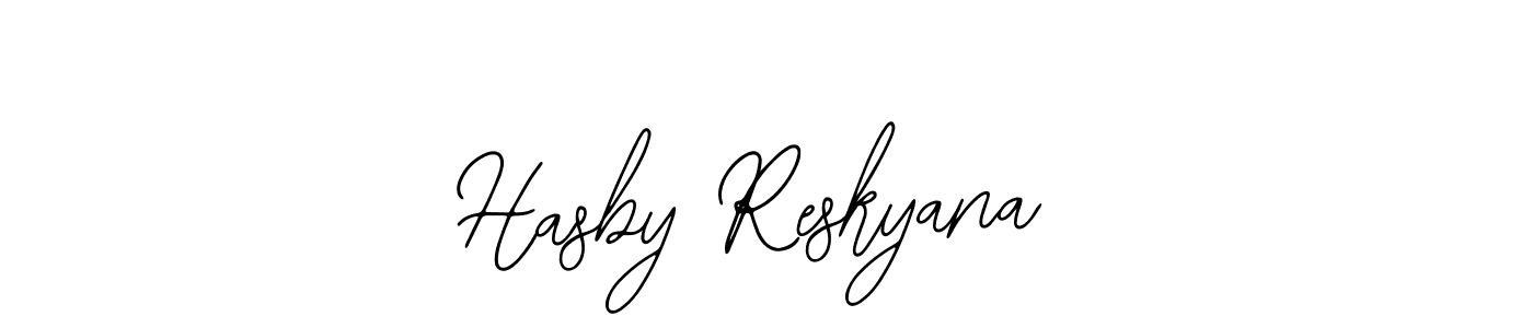 It looks lik you need a new signature style for name Hasby Reskyana. Design unique handwritten (Bearetta-2O07w) signature with our free signature maker in just a few clicks. Hasby Reskyana signature style 12 images and pictures png