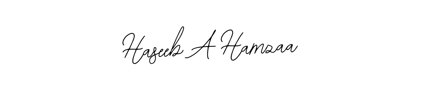 Make a beautiful signature design for name Haseeb A Hamzaa. Use this online signature maker to create a handwritten signature for free. Haseeb A Hamzaa signature style 12 images and pictures png