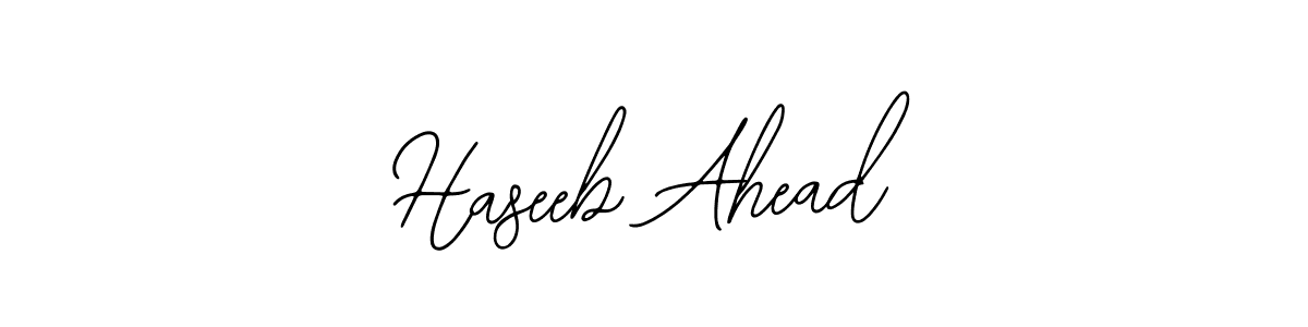 Similarly Bearetta-2O07w is the best handwritten signature design. Signature creator online .You can use it as an online autograph creator for name Haseeb Ahead. Haseeb Ahead signature style 12 images and pictures png