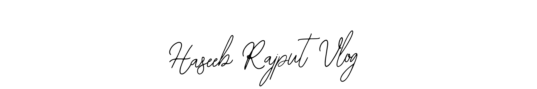 Also we have Haseeb Rajput Vlog name is the best signature style. Create professional handwritten signature collection using Bearetta-2O07w autograph style. Haseeb Rajput Vlog signature style 12 images and pictures png