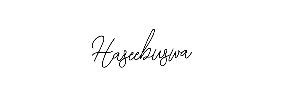 How to make Haseebuswa signature? Bearetta-2O07w is a professional autograph style. Create handwritten signature for Haseebuswa name. Haseebuswa signature style 12 images and pictures png