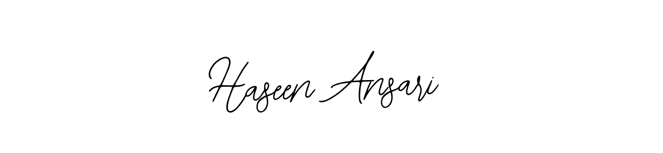 This is the best signature style for the Haseen Ansari name. Also you like these signature font (Bearetta-2O07w). Mix name signature. Haseen Ansari signature style 12 images and pictures png