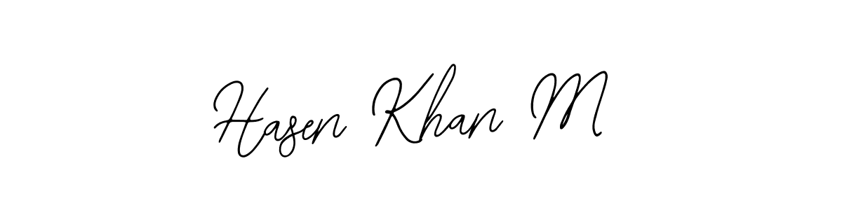 How to Draw Hasen Khan M signature style? Bearetta-2O07w is a latest design signature styles for name Hasen Khan M. Hasen Khan M signature style 12 images and pictures png