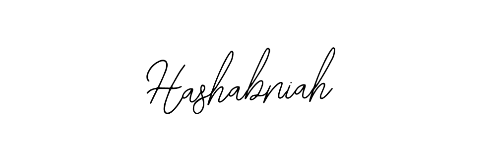How to make Hashabniah signature? Bearetta-2O07w is a professional autograph style. Create handwritten signature for Hashabniah name. Hashabniah signature style 12 images and pictures png
