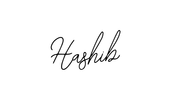 Use a signature maker to create a handwritten signature online. With this signature software, you can design (Bearetta-2O07w) your own signature for name Hashib. Hashib signature style 12 images and pictures png