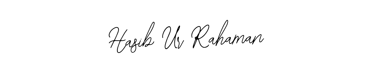 How to make Hasib Ur Rahaman name signature. Use Bearetta-2O07w style for creating short signs online. This is the latest handwritten sign. Hasib Ur Rahaman signature style 12 images and pictures png