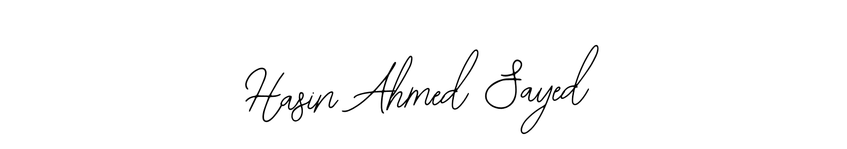 The best way (Bearetta-2O07w) to make a short signature is to pick only two or three words in your name. The name Hasin Ahmed Sayed include a total of six letters. For converting this name. Hasin Ahmed Sayed signature style 12 images and pictures png