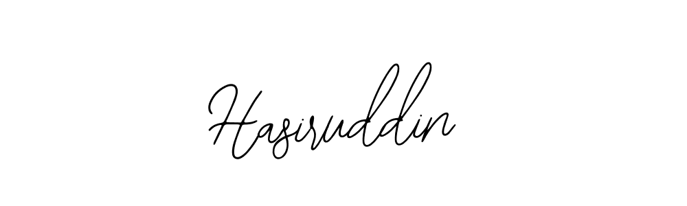 Use a signature maker to create a handwritten signature online. With this signature software, you can design (Bearetta-2O07w) your own signature for name Hasiruddin. Hasiruddin signature style 12 images and pictures png