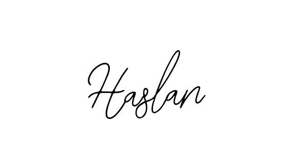 Bearetta-2O07w is a professional signature style that is perfect for those who want to add a touch of class to their signature. It is also a great choice for those who want to make their signature more unique. Get Haslan name to fancy signature for free. Haslan signature style 12 images and pictures png