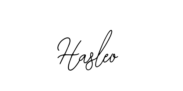Use a signature maker to create a handwritten signature online. With this signature software, you can design (Bearetta-2O07w) your own signature for name Hasleo. Hasleo signature style 12 images and pictures png