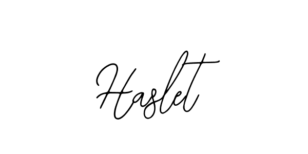 Haslet stylish signature style. Best Handwritten Sign (Bearetta-2O07w) for my name. Handwritten Signature Collection Ideas for my name Haslet. Haslet signature style 12 images and pictures png