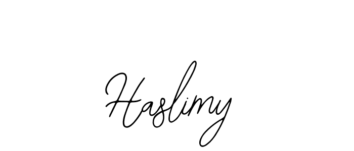 How to make Haslimy signature? Bearetta-2O07w is a professional autograph style. Create handwritten signature for Haslimy name. Haslimy signature style 12 images and pictures png