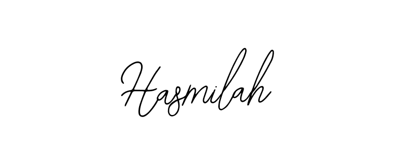 Bearetta-2O07w is a professional signature style that is perfect for those who want to add a touch of class to their signature. It is also a great choice for those who want to make their signature more unique. Get Hasmilah name to fancy signature for free. Hasmilah signature style 12 images and pictures png