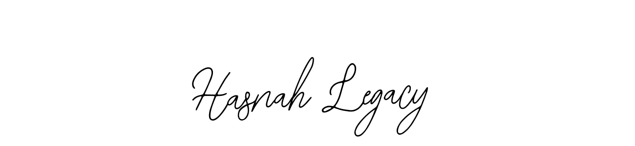 Design your own signature with our free online signature maker. With this signature software, you can create a handwritten (Bearetta-2O07w) signature for name Hasnah Legacy. Hasnah Legacy signature style 12 images and pictures png