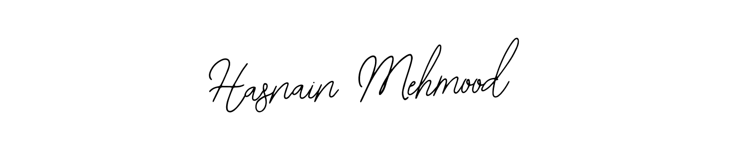 How to make Hasnain Mehmood name signature. Use Bearetta-2O07w style for creating short signs online. This is the latest handwritten sign. Hasnain Mehmood signature style 12 images and pictures png