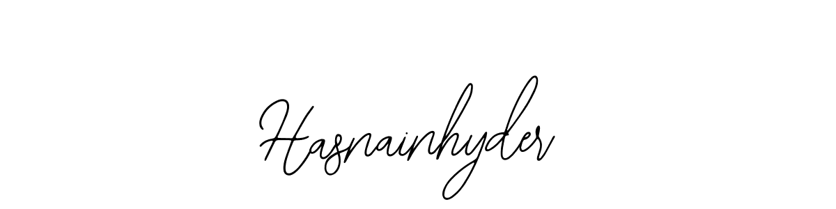 It looks lik you need a new signature style for name Hasnainhyder. Design unique handwritten (Bearetta-2O07w) signature with our free signature maker in just a few clicks. Hasnainhyder signature style 12 images and pictures png