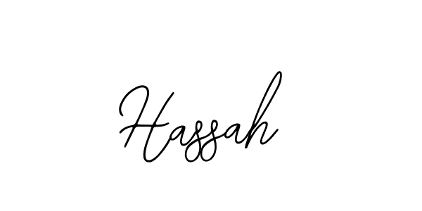 Design your own signature with our free online signature maker. With this signature software, you can create a handwritten (Bearetta-2O07w) signature for name Hassah. Hassah signature style 12 images and pictures png