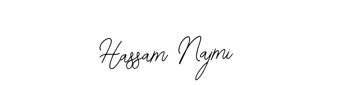 Make a beautiful signature design for name Hassam Najmi. With this signature (Bearetta-2O07w) style, you can create a handwritten signature for free. Hassam Najmi signature style 12 images and pictures png