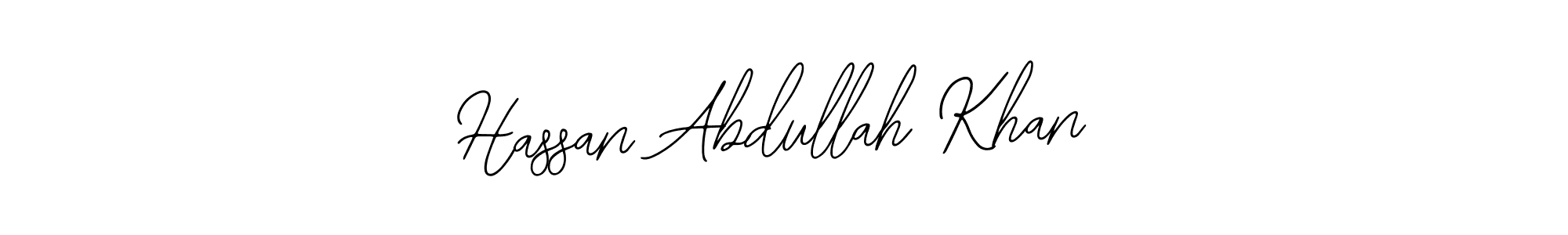 Similarly Bearetta-2O07w is the best handwritten signature design. Signature creator online .You can use it as an online autograph creator for name Hassan Abdullah Khan. Hassan Abdullah Khan signature style 12 images and pictures png