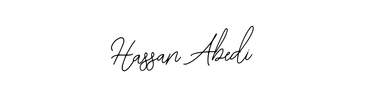 How to make Hassan Abedi name signature. Use Bearetta-2O07w style for creating short signs online. This is the latest handwritten sign. Hassan Abedi signature style 12 images and pictures png
