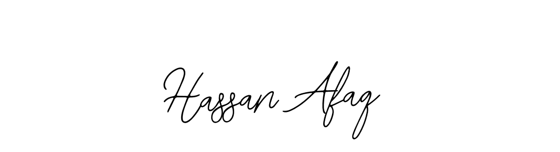 Design your own signature with our free online signature maker. With this signature software, you can create a handwritten (Bearetta-2O07w) signature for name Hassan Afaq. Hassan Afaq signature style 12 images and pictures png