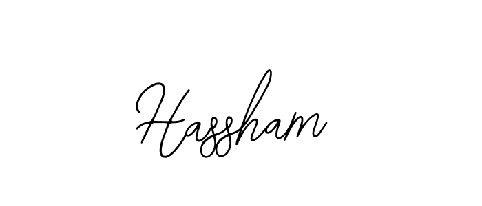 Create a beautiful signature design for name Hassham. With this signature (Bearetta-2O07w) fonts, you can make a handwritten signature for free. Hassham signature style 12 images and pictures png