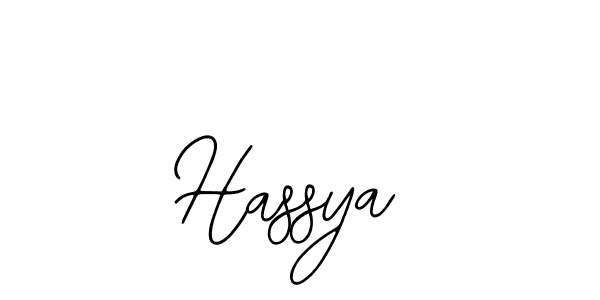 Design your own signature with our free online signature maker. With this signature software, you can create a handwritten (Bearetta-2O07w) signature for name Hassya. Hassya signature style 12 images and pictures png