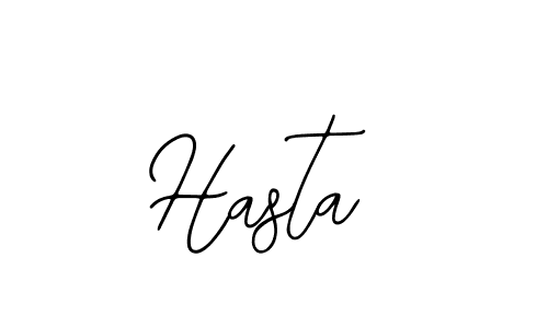 Design your own signature with our free online signature maker. With this signature software, you can create a handwritten (Bearetta-2O07w) signature for name Hasta. Hasta signature style 12 images and pictures png