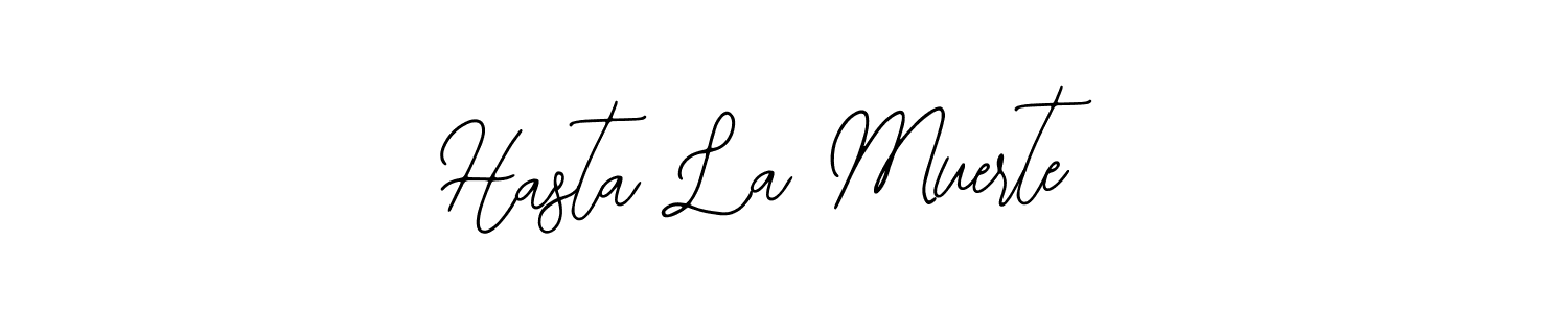 Similarly Bearetta-2O07w is the best handwritten signature design. Signature creator online .You can use it as an online autograph creator for name Hasta La Muerte. Hasta La Muerte signature style 12 images and pictures png